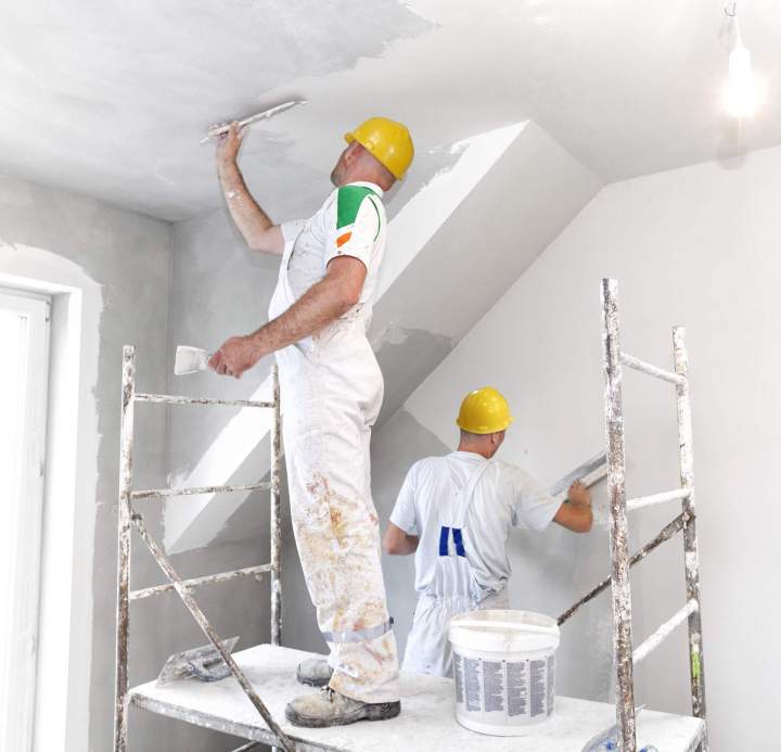 Plâtrerie professionnelle pour murs et plafonds